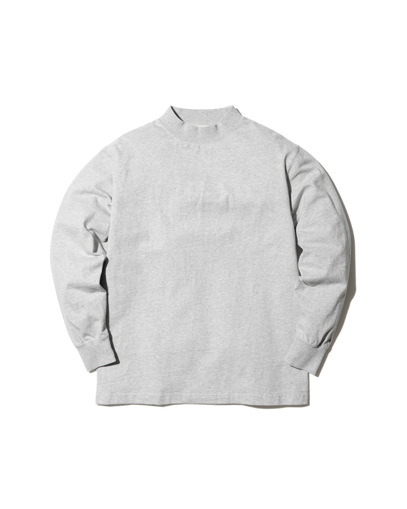 Recycled Cotton Mockneck Long Sleeve T-Shirt