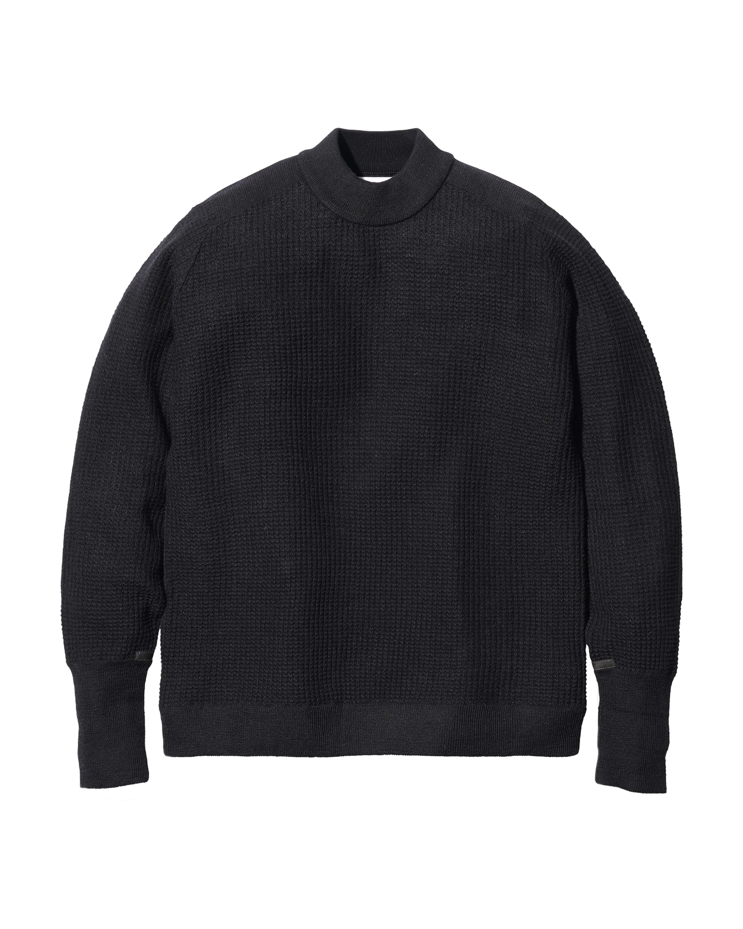 Waffle Mock Neck Sweater